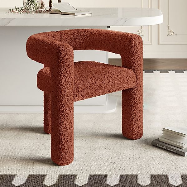 STILVORA Esszimmerstuhl Sessel mit Teddy-Flor&Rückenunterstützung,Esszimmer günstig online kaufen