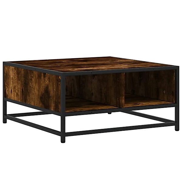 vidaXL Couchtisch Räuchereiche 60,5x60,5x30cm Holzwerkstoff und Metall 8487 günstig online kaufen