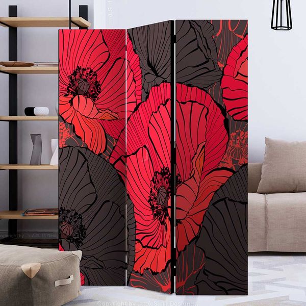 Kunst Paravent blickdicht beidseitig bedruckt günstig online kaufen