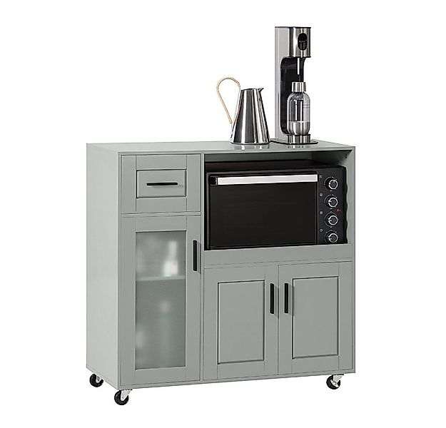 SoBuy Sideboard FSB78, Aufbewahrungsschrank Küchekommode Küchentrolley, auf günstig online kaufen