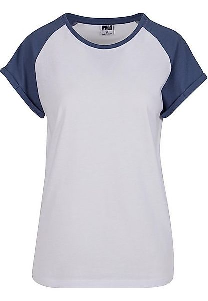 URBAN CLASSICS Kurzarmshirt Urban Classics Damen Ladies Contrast Raglan Tee günstig online kaufen