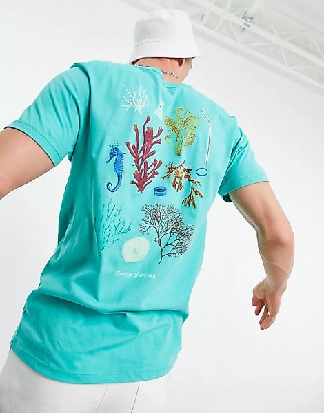 Vans – Reality Coral – T-Shirt in Blau günstig online kaufen