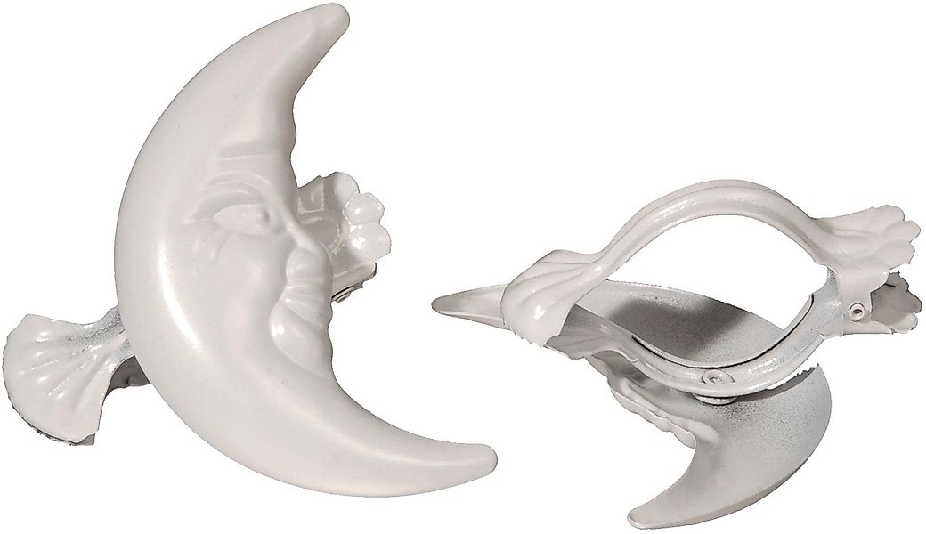Liedeco Dekoklammer Mond, Gardinen, Vorhänge, (Packung, günstig online kaufen