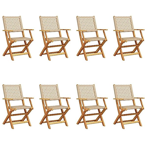 vidaXL Gartenstuhl Gartenstühle 8 Stk. Klappbar günstig online kaufen