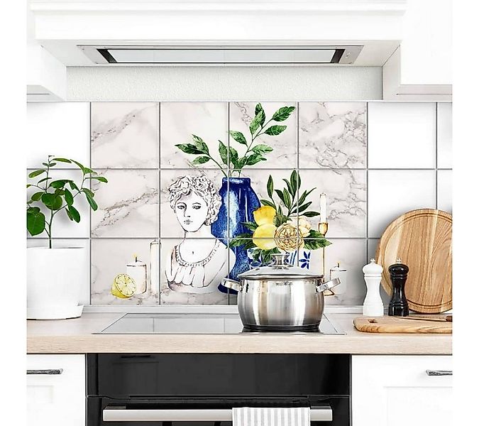 K&L Wall Art Fliesenaufkleber Klebefliese Sticker Set selbstklebend Mediter günstig online kaufen