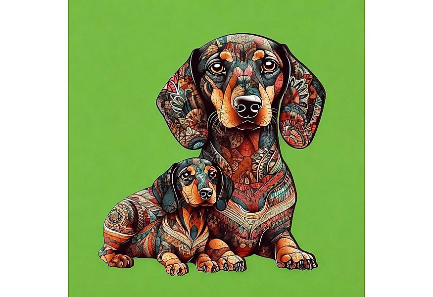 Weltbild Puzzle Weltbild Holz-Puzzle Dackel in Holzbox 200 Teile, Puzzletei günstig online kaufen