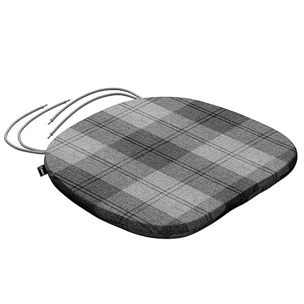 Stuhlkissen Marcus mit Bindeschnur, grau-anthrazit, 40 x 37 x 2,5 cm, Edinb günstig online kaufen