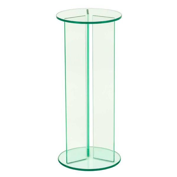 Pflanzenhocker Glas in modernem Design runder Tischplatte günstig online kaufen