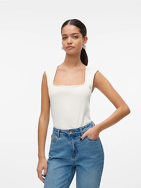 Vero Moda Shirttop "VMMILLION SL SQUARE NECK TOP JRS NOOS" günstig online kaufen