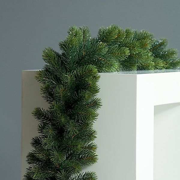 Winterliche Kunstpflanze künstliche Edeltannengirlande 180cm Double günstig online kaufen