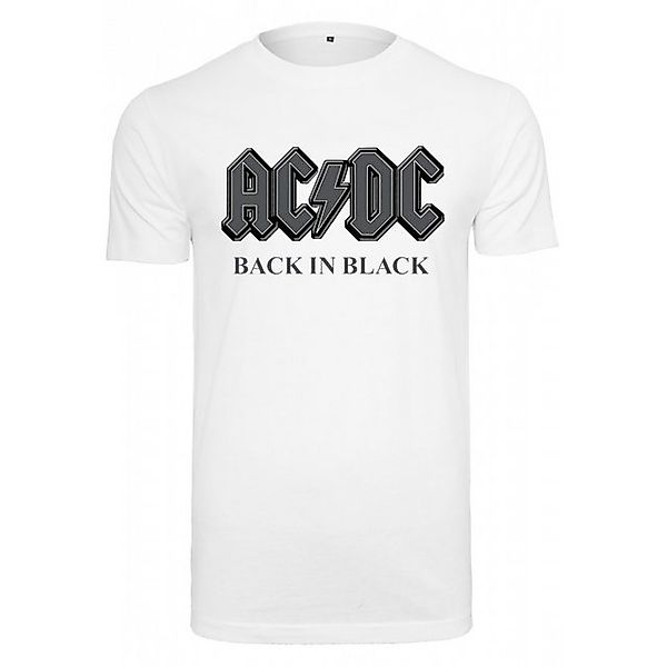 Merchcode T-Shirt acdc Back In Black Tee white - 5XL T-Shirt. Return SOLELY günstig online kaufen