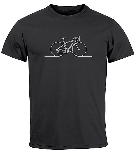 Neverless Print-Shirt Herren T-Shirt Fahrrad Radfahrer günstig online kaufen