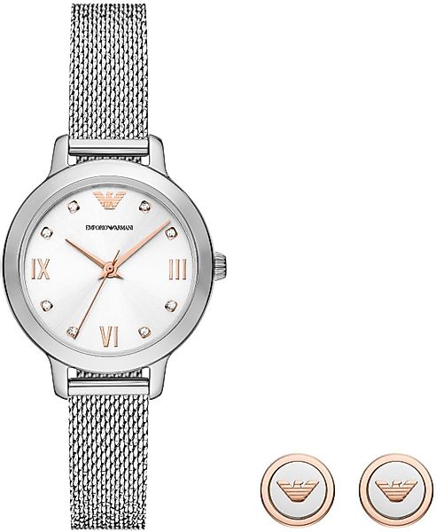 Emporio Armani Quarzuhr AR80065SET, (Set, 3-tlg., günstig online kaufen
