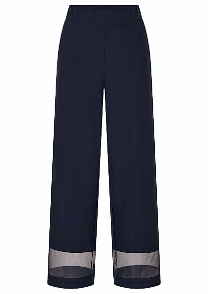 GOLDNER Stoffhose "Weite Hose VERA mit Mesh-Details" günstig online kaufen