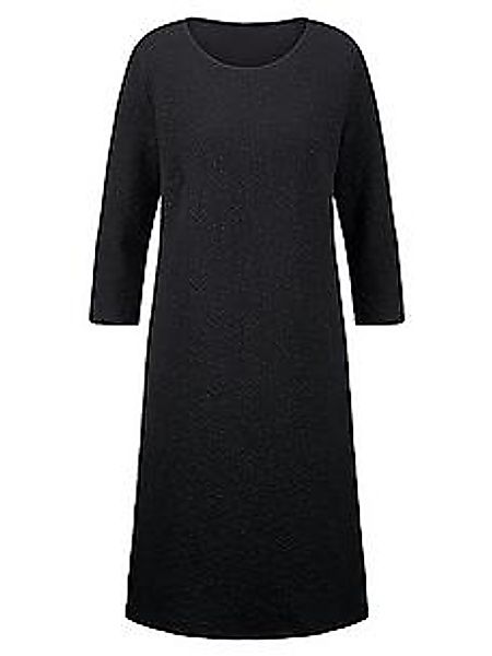 Jersey-Kleid Rundhals-Ausschnitt Peter Hahn schwarz günstig online kaufen