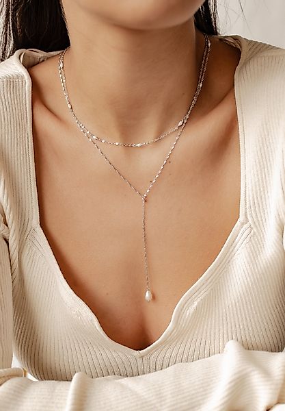 Hey Happiness Perlenketten-Set Damen Silber 925 günstig online kaufen