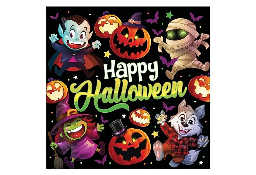 Fiestas Guirca Dekoobjekt Halloween 'Kleine Monster', Servietten 33x33cm/20 günstig online kaufen