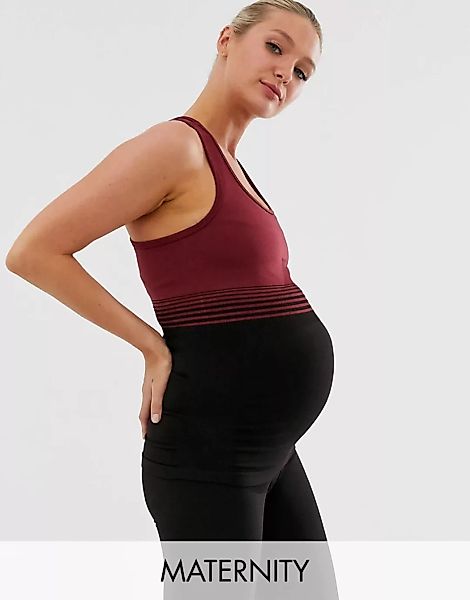 Mamalicious Maternity – Sport-Trägershirt-Schwarz günstig online kaufen