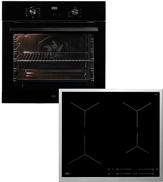 AEG Backofen-Set "HH24BSIB" Aqua Clean Grillfunktion, gleichmäßiges Garen a günstig online kaufen