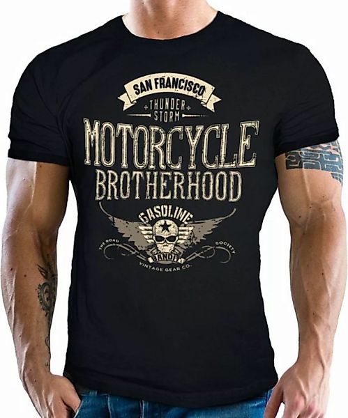 GASOLINE BANDIT® T-Shirt für old School Biker und Motorradfahrer: Motorcycl günstig online kaufen