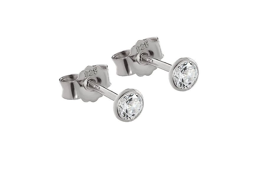 NKlaus Paar Ohrstecker Paar 3,5mm Ohrstecker 925 Sterlingsilber Silber An ( günstig online kaufen