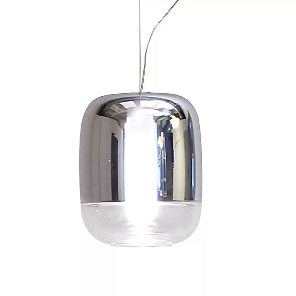 Prandina - Gong LED S1 Pendelleuchte - verspiegelt/metallisiert/H x Ø 21x18 günstig online kaufen