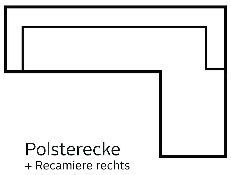 INOSIGN Ecksofa »Sapporo L-Form«, wahlweise Bettfunktion oder Sitztiefenver günstig online kaufen
