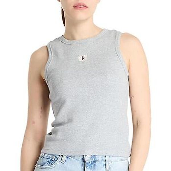 Calvin Klein Jeans Tanktop A - WVN LBL 2X2 CTTN Mit Rundhalsausschnitt günstig online kaufen
