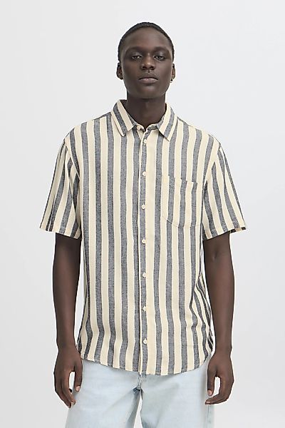 Blend Leinenhemd "BHABAN", Stilvolles Kurzarmhemd aus Leinenmix günstig online kaufen