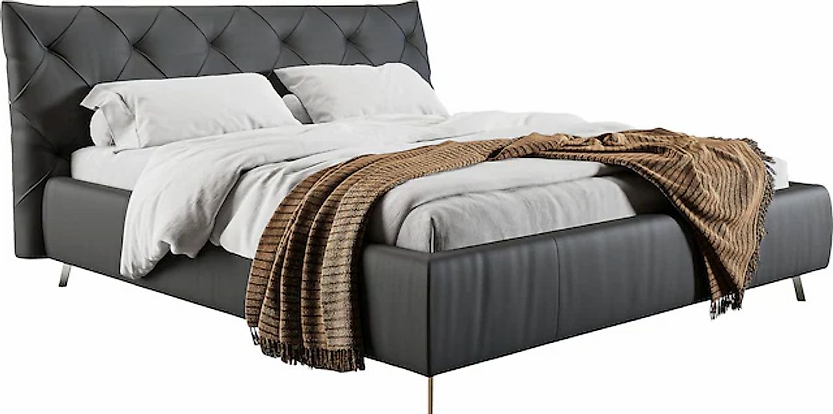 Places of Style Polsterbett "Elloree in 4 Breiten bis 200cm, auch in Leder" günstig online kaufen