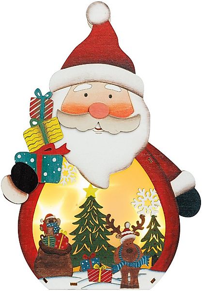 SIKORA Weihnachtsfigur DK01 LED XL Figur aus Holz Weihnachtsdeko Herbst-Win günstig online kaufen
