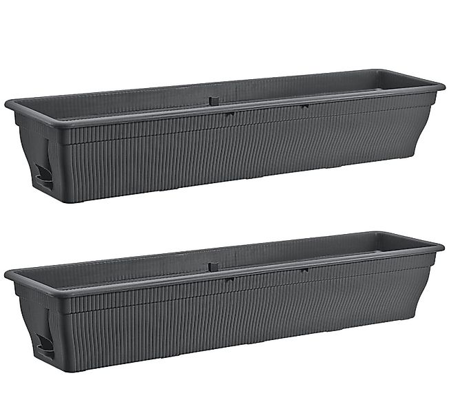 BURI Blumenkasten 2x Balkonkasten 100cm Wasserspeicher günstig online kaufen