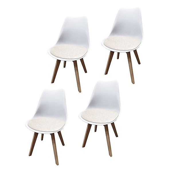 HTI-Living Esszimmerstuhl Stuhl Atlanta Weiß, PU günstig online kaufen