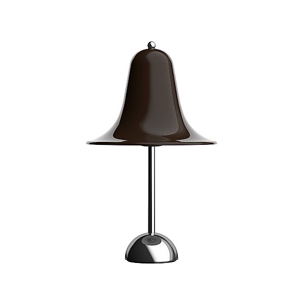 Verpan Tischleuchte Pantop, braun, Höhe 23 cm, Metall, E14 günstig online kaufen