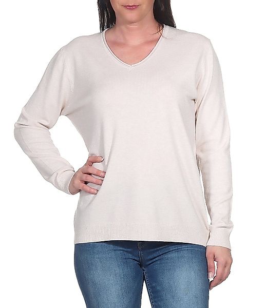 Aurela Damenmode V-Ausschnitt-Pullover Pullover für Damen günstig online kaufen