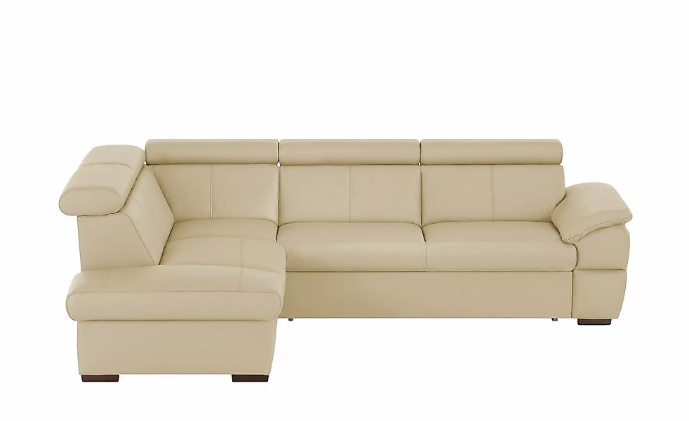 uno Ecksofa aus Echtleder Town ¦ beige ¦ Maße (cm): B: 264 H: 76 T: 210.0 P günstig online kaufen