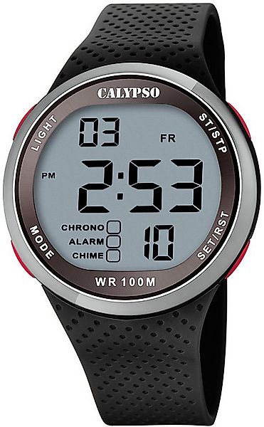 Calypso Quarzuhr Herrenuhr K5785-4 Schwarz Kunststoffband 44 mm günstig online kaufen