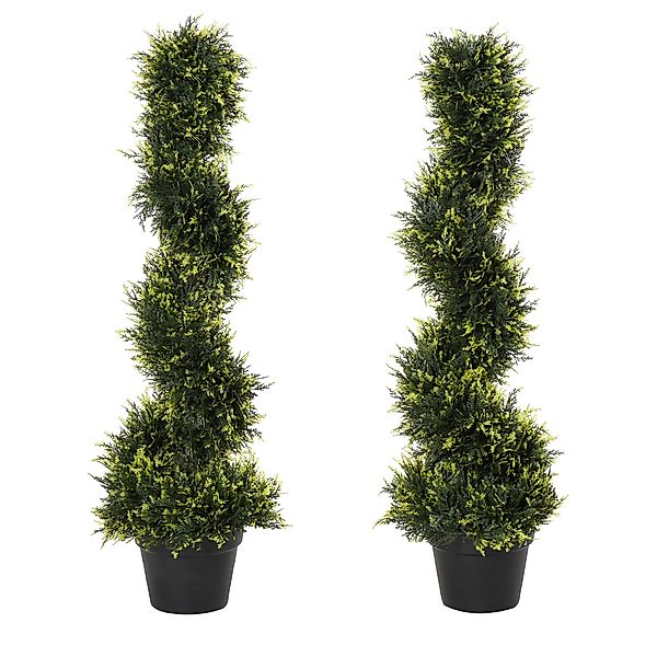 Kunstpflanze 2er Set künstliche Zedernbaum groß günstig online kaufen