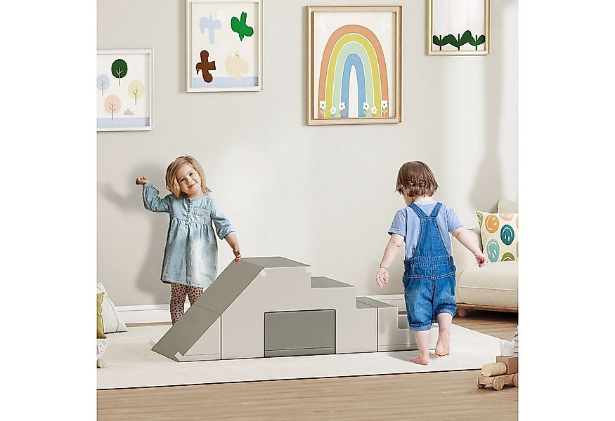 HOMCOM Softbausteine Schaumstoff Bausteine Riesenbausteine Bauklötze Spielb günstig online kaufen