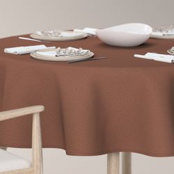 Runde Tischdecke, braun, Loneta (133-09) günstig online kaufen