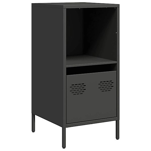 vidaXL Sideboard Schwarz 35x39x73,5 cm Kaltgewalzter Stahl 851352 günstig online kaufen