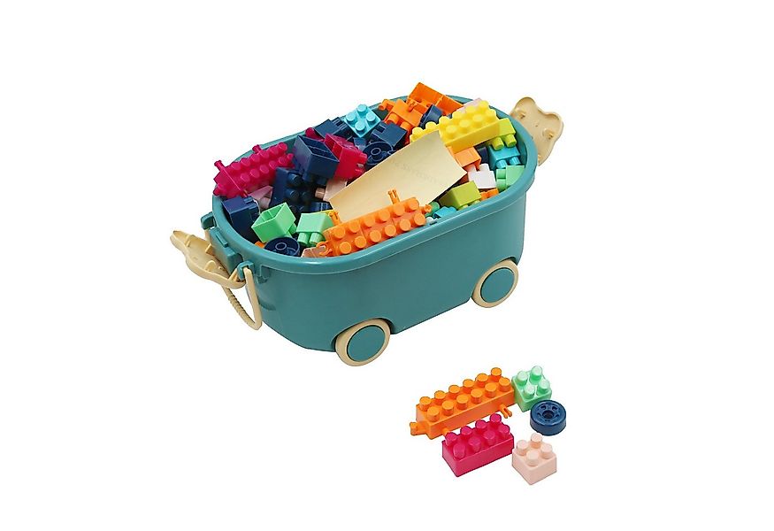 FUNFY 150-teiliges Bausteinset mit praktischer Aufbewahrungsbox Spielbauste günstig online kaufen