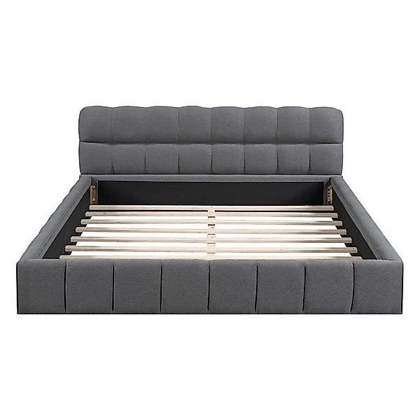 Gotagee Polsterbett Doppelbett mit weicher Rückenlehne Jugendbett Flachbett günstig online kaufen