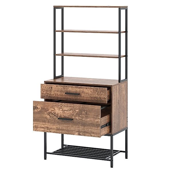 COSTWAY Aktenschrank Büroschrank, 3 offene Regale, günstig online kaufen