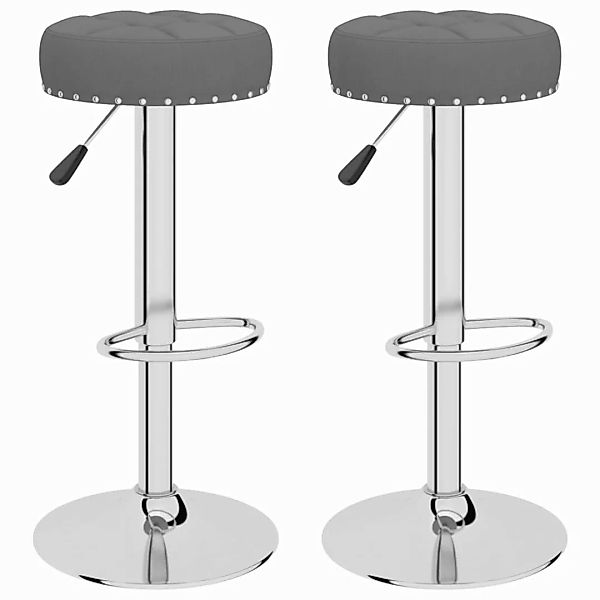 vidaXL Barhocker Barhocker 2 Stk. Dunkelgrau günstig online kaufen