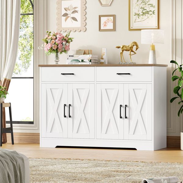 HOMECHO Buffet 120cm Breit Küchenschrank mit günstig online kaufen