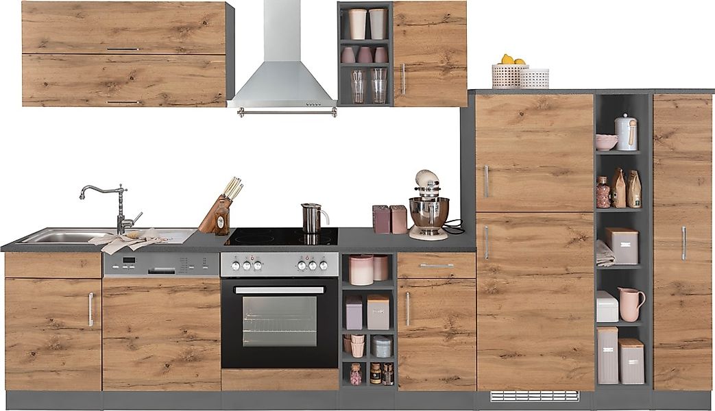 KOCHSTATION Küchenzeile "KS-Colmar", ohne E-Geräte, Breite 360 cm günstig online kaufen