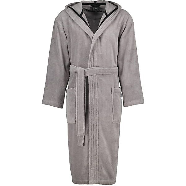 Cawö Home Bademantel Sauna Time Herren Kapuze 833 - Farbe: stein - 79 - XL günstig online kaufen