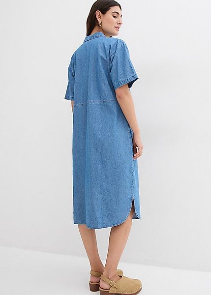 bonprix Jeanskleid für lässigen Look, aus Baumwolle, Oversize-Passform günstig online kaufen