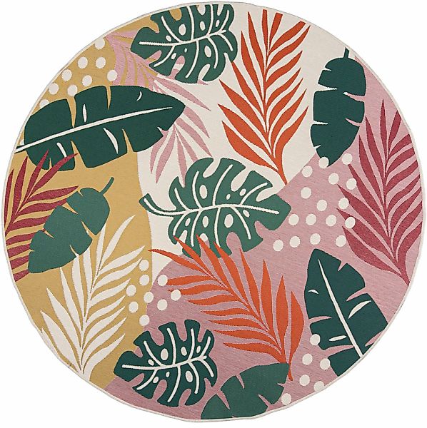 FLAIR RUGS Teppich "Hawaii" rund 2 mm Höhe Outdoor geeignet günstig online kaufen
